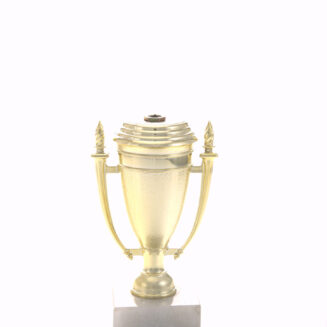 Gold Cup with Flame Trim - A021C+M1