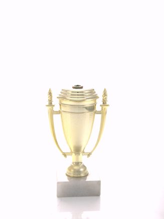 Gold Cup with Flame Trim - A021C+M1