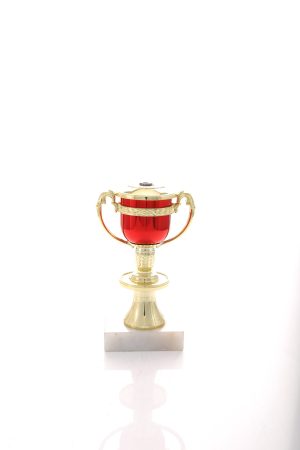 Red Cup with Gold Finish - A087E+M3