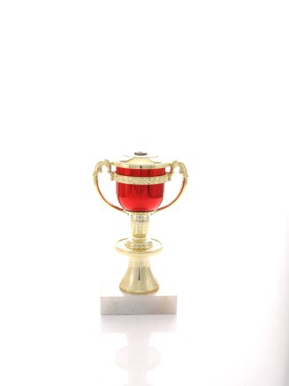 Red Cup with Gold Finish - A087E+M3