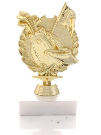 Gold Golf Wreath - GOLF10