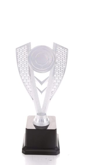 Silver shield medal holder - JH19443-SV