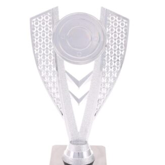 Silver shield medal holder - JH19443-SV