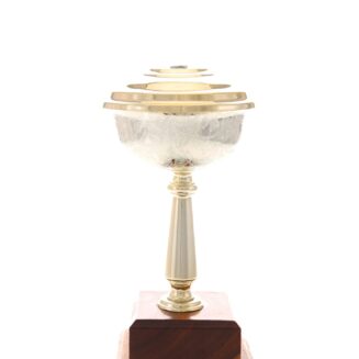 Gold pattern Cup on wooden base - TA21085A