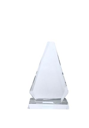 Glass Triangle trophy - CS-BB12L