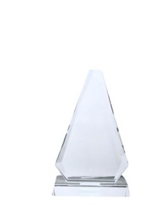 Glass Triangle trophy - CS-BB12L