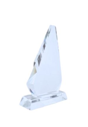 Glass Triangle trophy - CS-BB12M