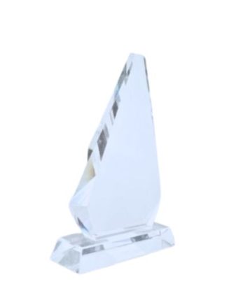 Glass Triangle trophy - CS-BB12M