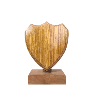 Wooden Shield Heart  - CWS002