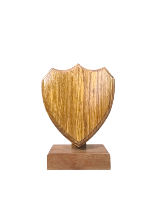 Wooden Shield Heart  - CWS002
