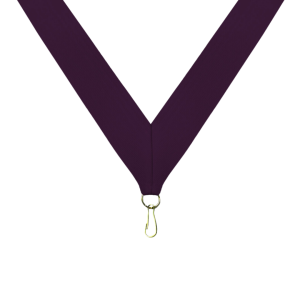 Purple Neck Ribbon with Clip - RB-P1