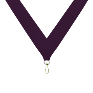 Purple Neck Ribbon with Clip - RB-P1