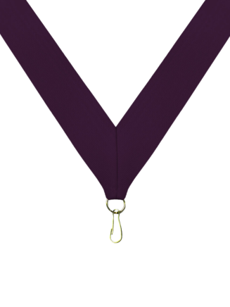 Purple Neck Ribbon with Clip - RB-P1