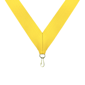 Yellow Neck Ribbon with Clip - RB-Y