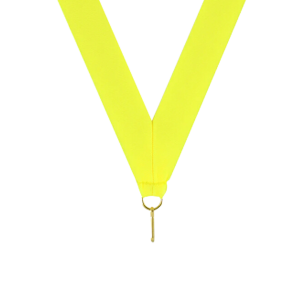 Neon Yellow Neck Ribbon with Clip - RB-Y-N