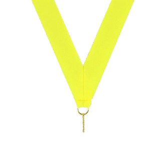Neon Yellow Neck Ribbon with Clip - RB-Y-N