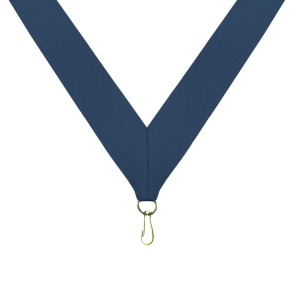 Navy Blue Neck Ribbon with Clip - RB-B1N