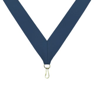 Navy Blue Neck Ribbon with Clip - RB-B1N