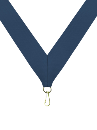 Navy Blue Neck Ribbon with Clip - RB-B1N
