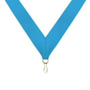 Light Blue Neck Ribbon with Clip - RB-B1L
