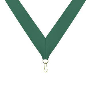 Green Neck Ribbon With Clip - RB-G