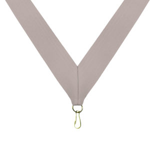 Grey Neck Ribbon with Clip - RB-G1