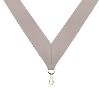 Grey Neck Ribbon with Clip - RB-G1