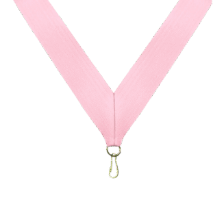 Pink Neck Ribbon with Clip - RB-P