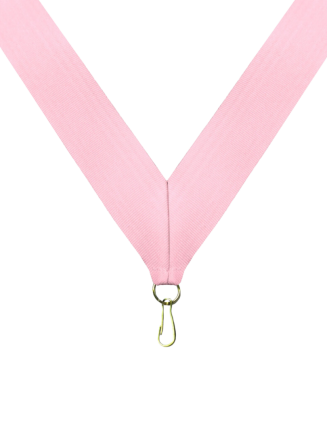 Pink Neck Ribbon with Clip - RB-P