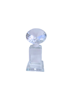 80mm/60mmm Diamond on Cube Glass Trophy