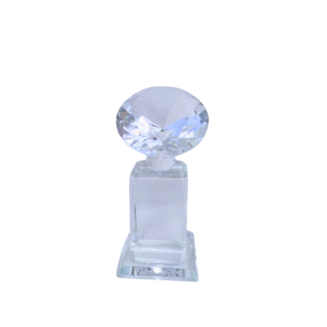 80mm/60mmm Diamond on Cube Glass Trophy