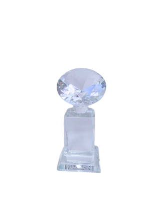 80mm/60mmm Diamond on Cube Glass Trophy