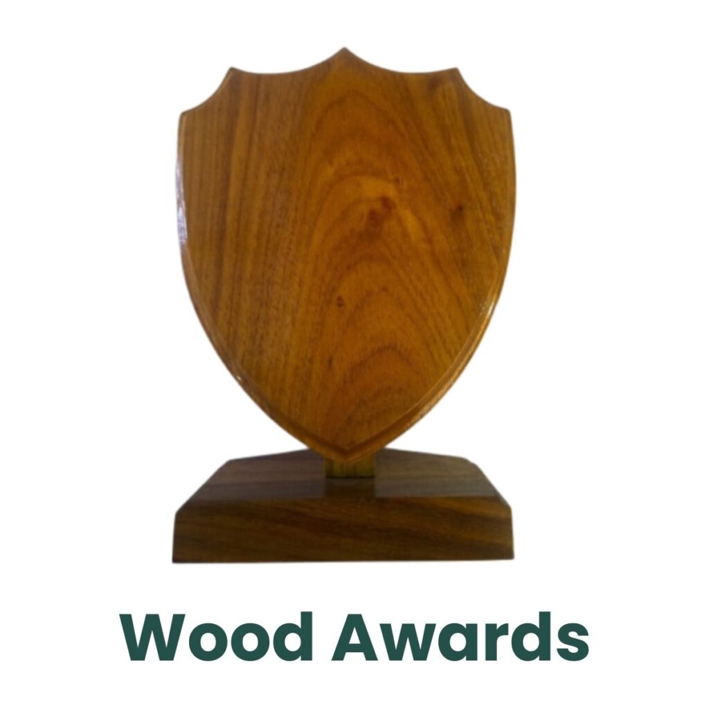 Wood trophies, wood awards south africa